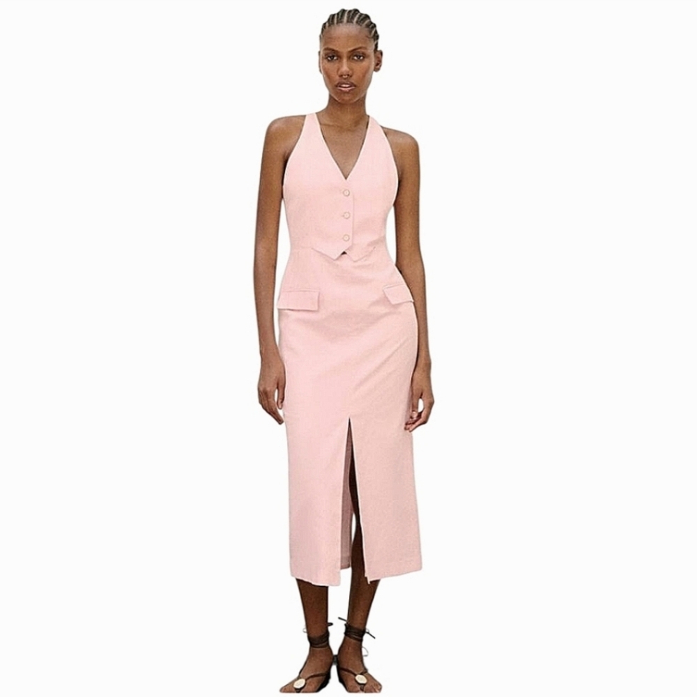 Zara Pink Midi Dress